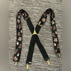 Pelican USA Santa Christmas Holiday Mens Suspenders Germany